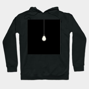 light bulb bringing light in darkness Hoodie